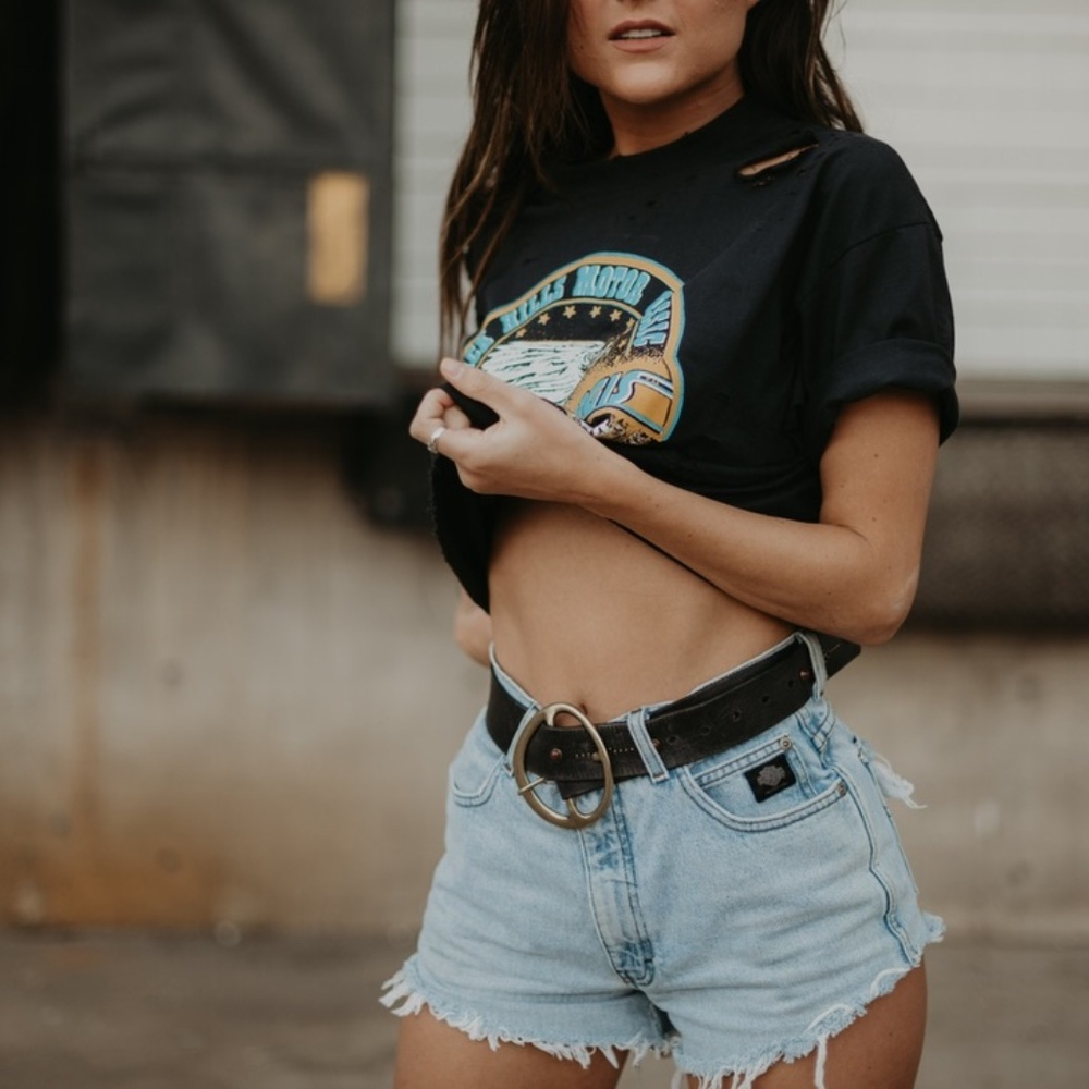 HAND DISTRESSED VINTAGE MOTOR ANNIVERSARY TEE